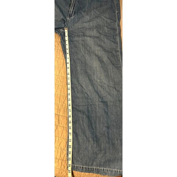 PAIGE Anessa Women's Wide Leg Jeans - Light Blue (Suki Distressed) - Picture 9 of 9